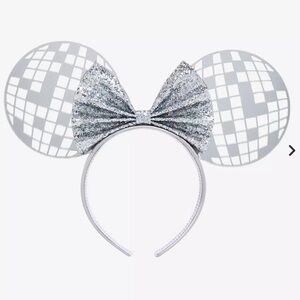 NWT Disney Minnie Mouse Disco Ball Ears Headband